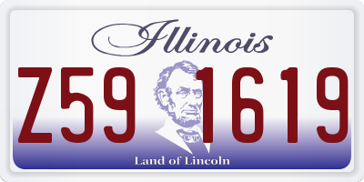 IL license plate Z591619