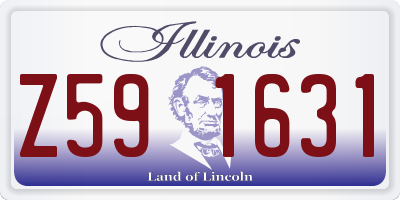 IL license plate Z591631