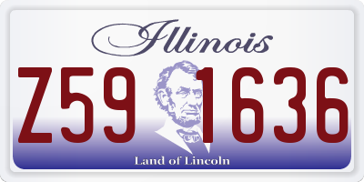 IL license plate Z591636