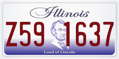 IL license plate Z591637