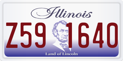 IL license plate Z591640