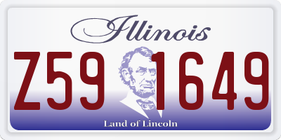IL license plate Z591649