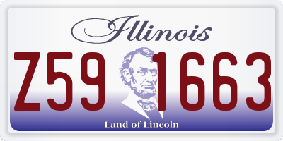 IL license plate Z591663