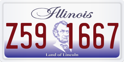 IL license plate Z591667