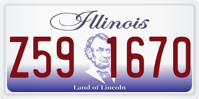 IL license plate Z591670