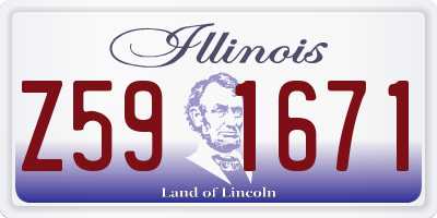 IL license plate Z591671