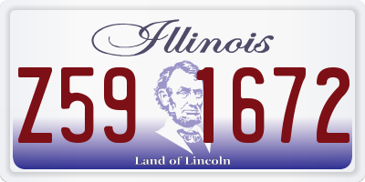 IL license plate Z591672