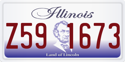 IL license plate Z591673