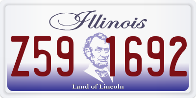 IL license plate Z591692