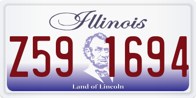 IL license plate Z591694