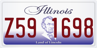 IL license plate Z591698