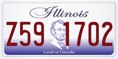 IL license plate Z591702