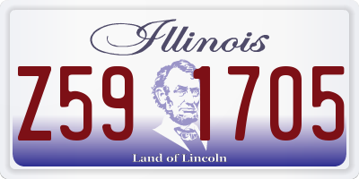 IL license plate Z591705