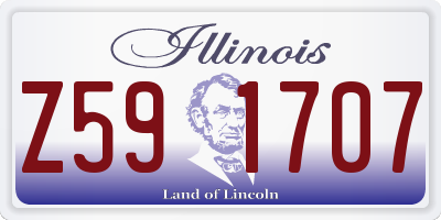 IL license plate Z591707