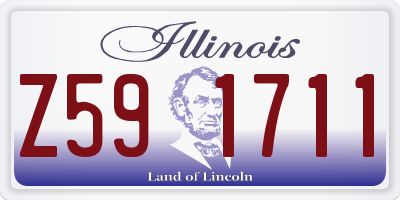 IL license plate Z591711