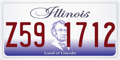 IL license plate Z591712