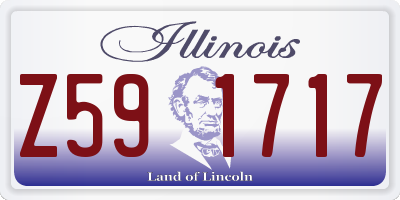 IL license plate Z591717