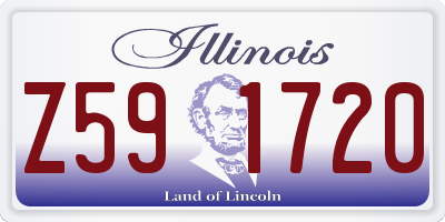 IL license plate Z591720