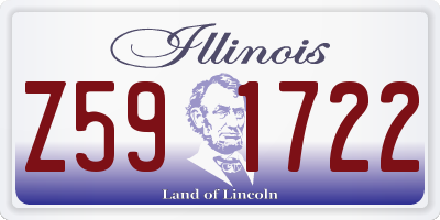 IL license plate Z591722