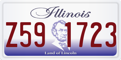 IL license plate Z591723