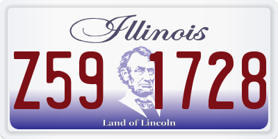 IL license plate Z591728