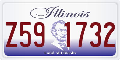 IL license plate Z591732