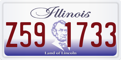 IL license plate Z591733