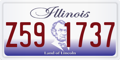 IL license plate Z591737