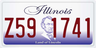IL license plate Z591741