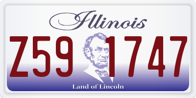 IL license plate Z591747