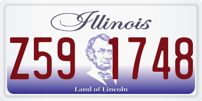 IL license plate Z591748