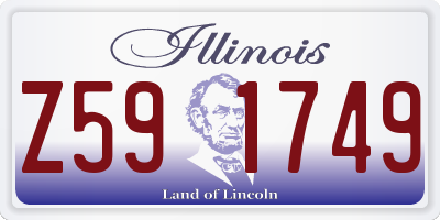 IL license plate Z591749