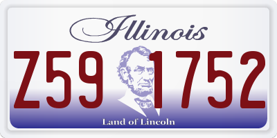 IL license plate Z591752