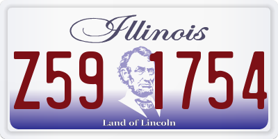 IL license plate Z591754