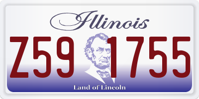 IL license plate Z591755