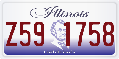 IL license plate Z591758