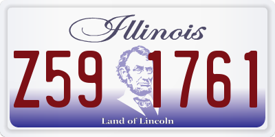 IL license plate Z591761