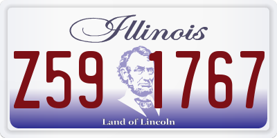 IL license plate Z591767