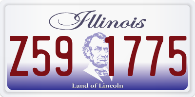 IL license plate Z591775