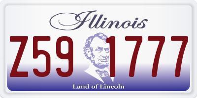 IL license plate Z591777