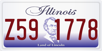 IL license plate Z591778