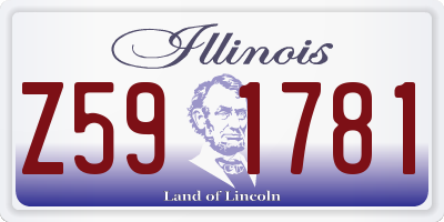 IL license plate Z591781