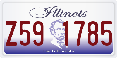 IL license plate Z591785