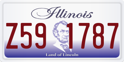 IL license plate Z591787