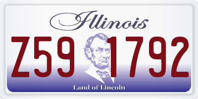IL license plate Z591792