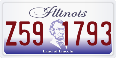 IL license plate Z591793