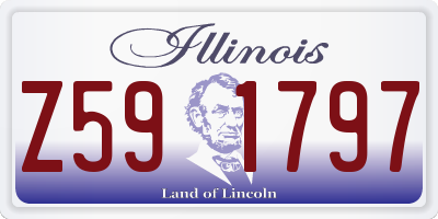 IL license plate Z591797