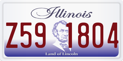 IL license plate Z591804