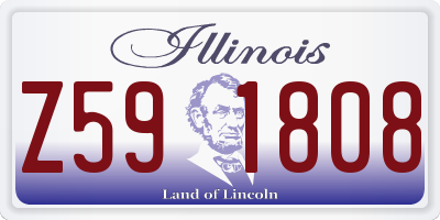 IL license plate Z591808