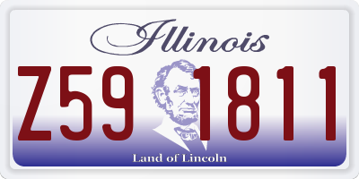 IL license plate Z591811